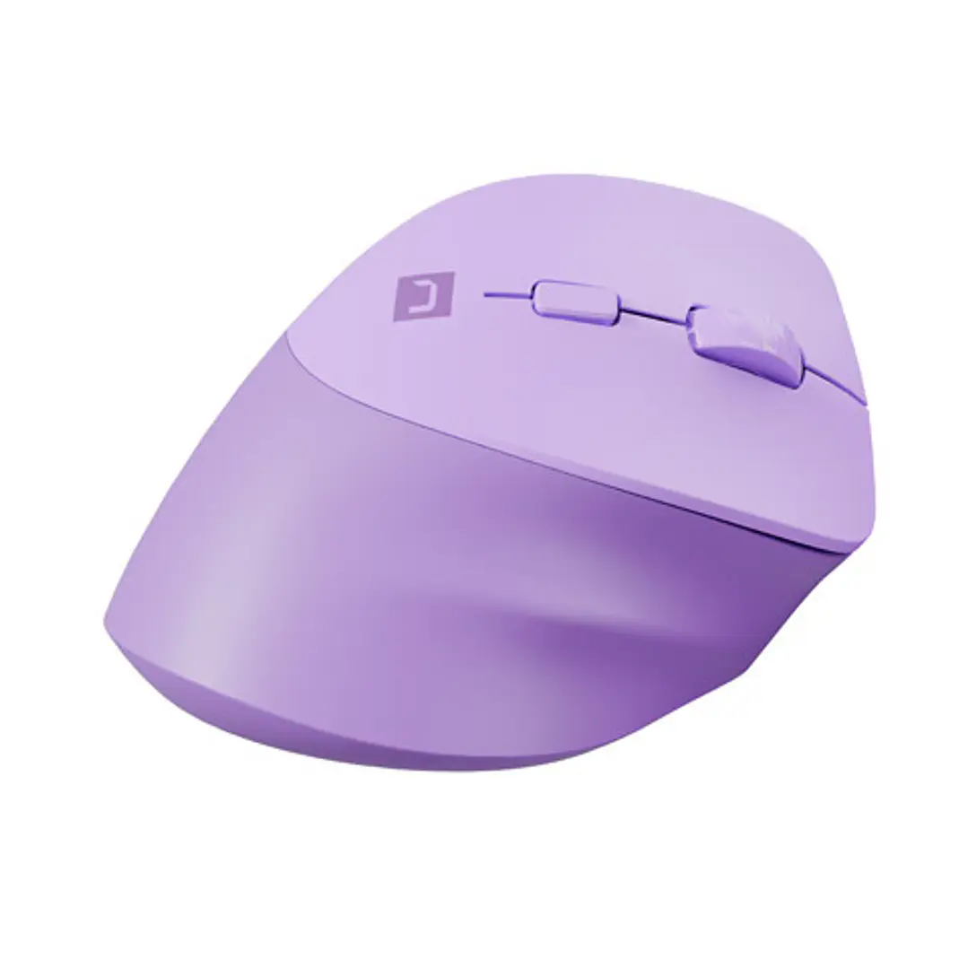 Natec Crake 2 Raton Optico Vertical Inalambrico - 2.400 dpi - Bluetooth + 2,4Ghz - 6 Botones - Color Lavanda 1