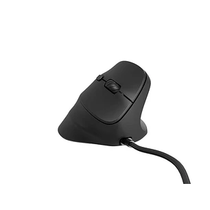 Natec Crake 2 Pro Raton Optico Vertical - 12.800 dpi - Programable - Ergonomico - Ilumincacion RGB Personalizable - Color negro