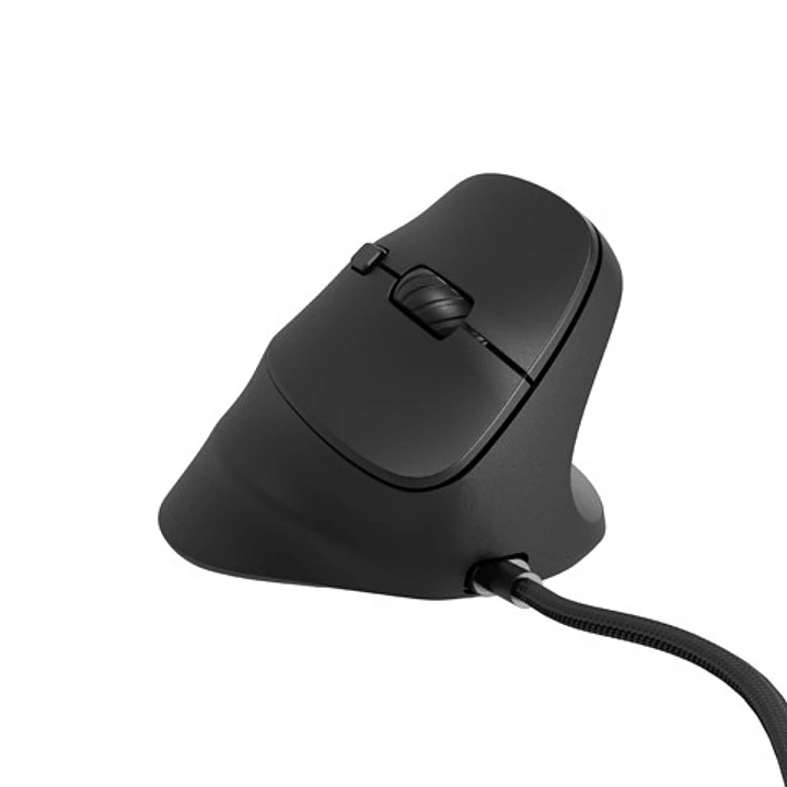 Natec Crake 2 Pro Raton Optico Vertical - 12.800 dpi - Programable - Ergonomico - Ilumincacion RGB Personalizable - Color negro 1