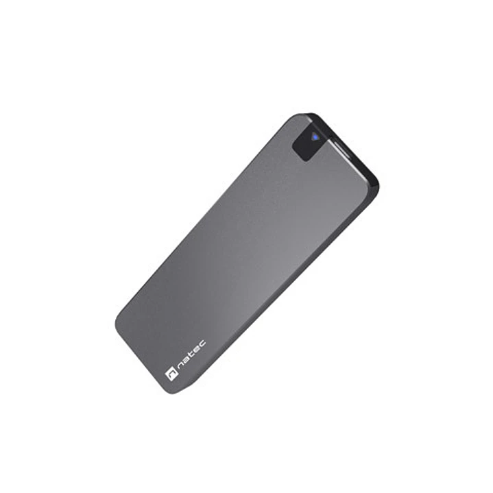Natec Rhino M.2  Caja Externa para Discos SSD M.2 - NVME/PCIe - USB-C 3.2 - Compatible con Discos de Hasta 10TB - Color Aluminio 1