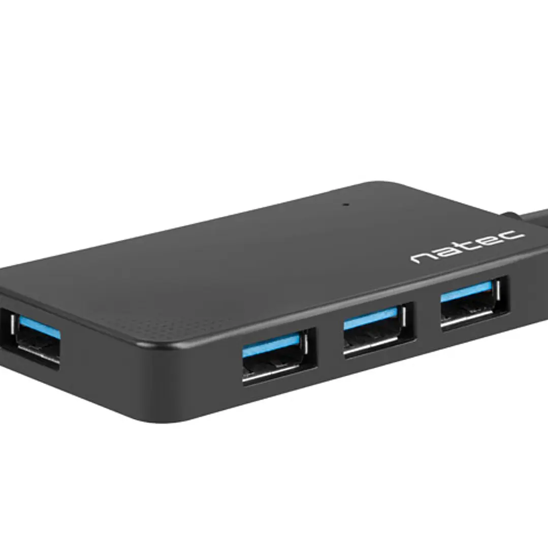 Natec Moth Hub USB - 4 Puertos USB 3.0 - Color Negro 1