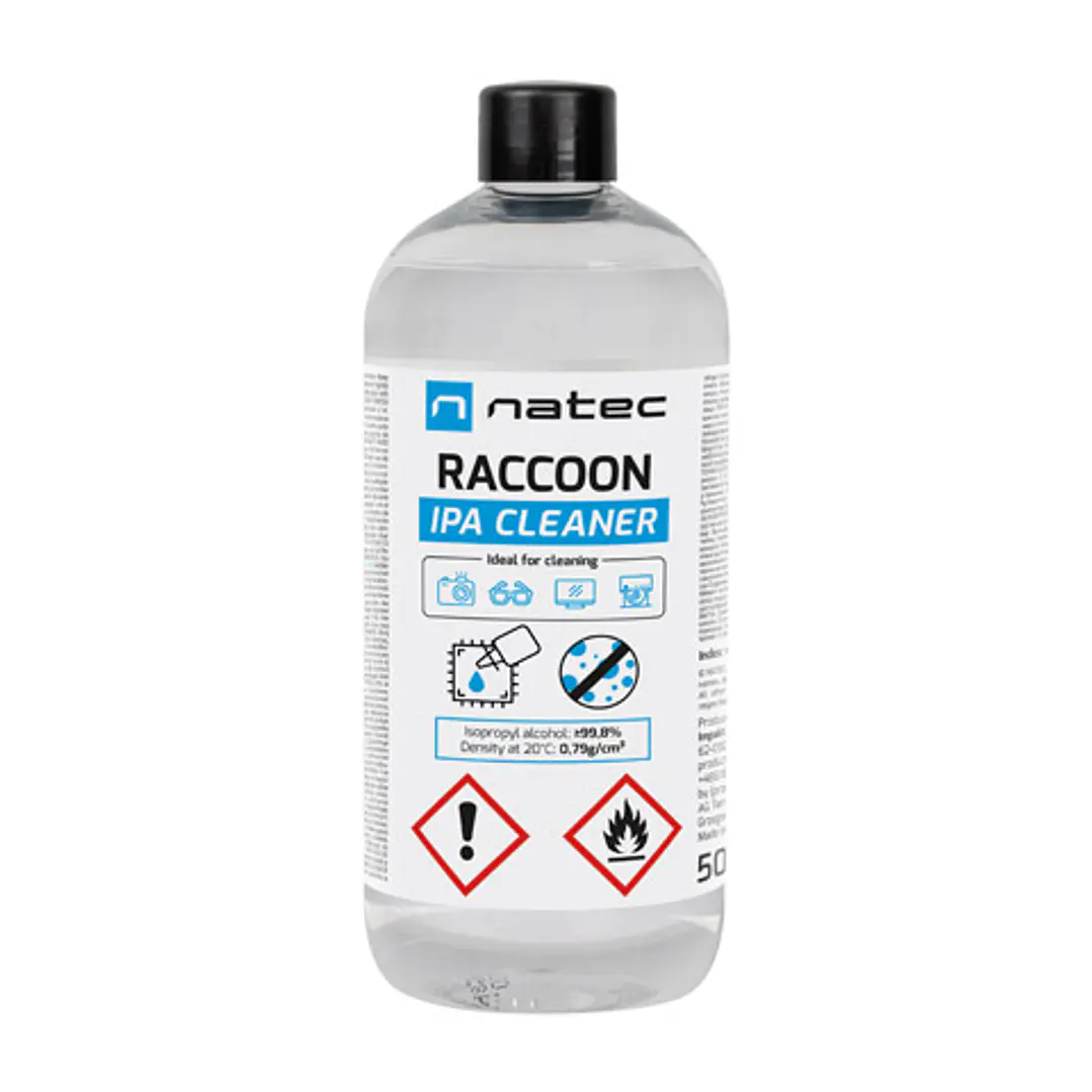 Natec Raccoon Ipa 500 ml Alcohol Isopropilico -  Concetracion de Alcohol Superior al 99,8% 1