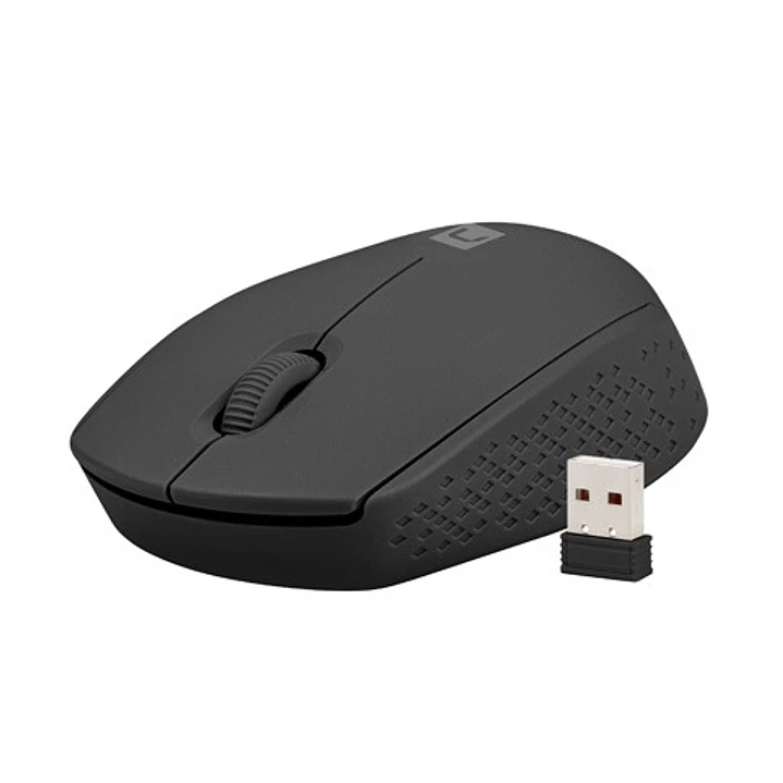 Natec Stork Raton Optico Inalambrico - 1600 dpi - Adaptador USB - 3 Botones - Color Negro 1