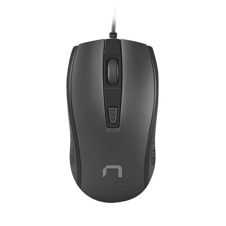 Natec Hoopoe 2 Raton Optico - 1600 dpi - Cable de 1,8 mtrs - 4 Botones - Color Negro 1