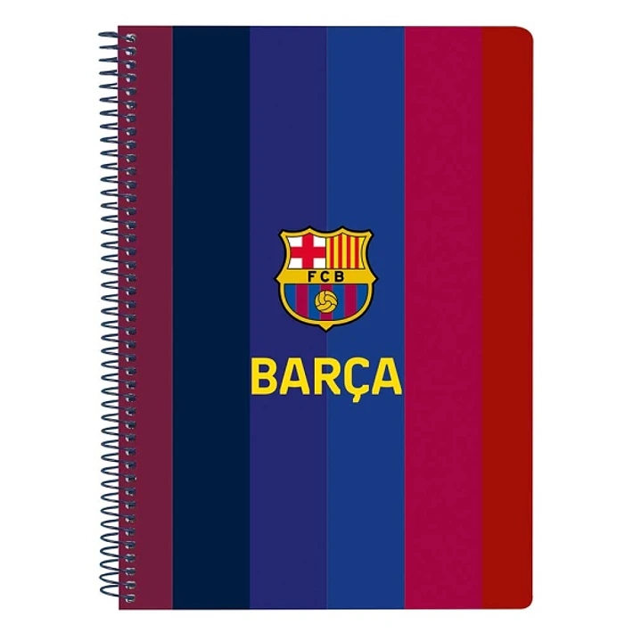 Safta F.C.Barcelona 1ª Equipacion 26/27 Libreta con Espiral - Formato Cuarto - 80 Hojas de 80g/m2 - Cuadricula 4x4mm - Tapas Duras Glasofonadas - 15.5 1