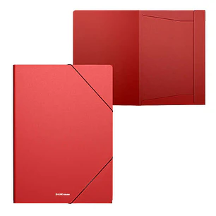 Erichkrause Matt Classic Carpeta Solapas A4 - Fabricada en Polipropileno - Color Rojo