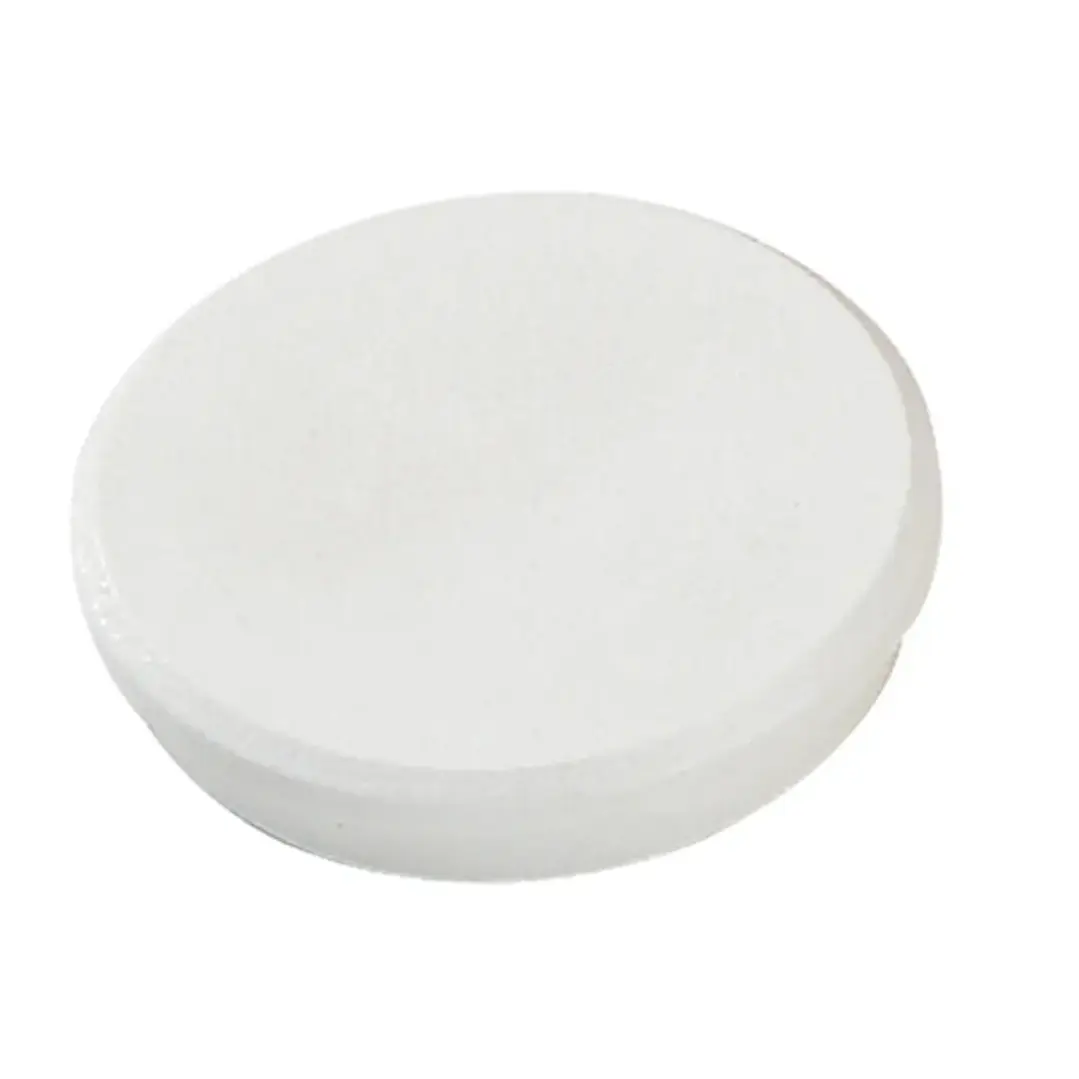 Dahle 95532 Pack de 10 Imanes para Pizarra Blanca - Diametro de 32mm - Color Blanco 1