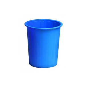Faibo Papelera con Capacidad de 14L - Fabricada en Polipropileno - Paredes Cerradas - Apilable - Color Azul