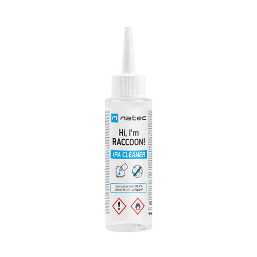 Natec Raccoon Ipa 100 ml Alcohol Isopropilico -  Concetracion de Alcohol Superior al 99,8% 1