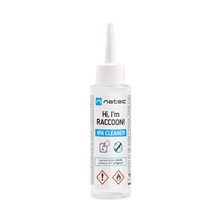 Natec Raccoon Ipa 100 ml Alcohol Isopropilico -  Concetracion de Alcohol Superior al 99,8% 1