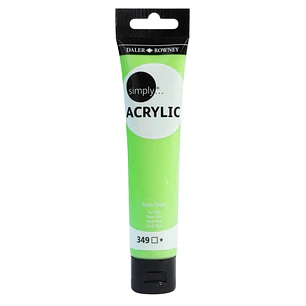 Daler Rowney Simply Pintura Acrilica - Tubo de Plastico - 75ml - Color Verde Neon