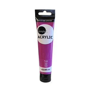Daler Rowney Simply Pintura Acrilica - Tubo de Plastico - 75ml - Color Lila