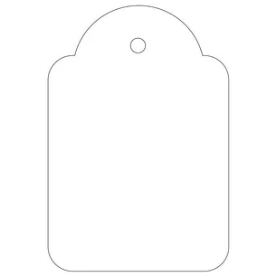 Apli Etiquetas Colgantes Blancas 36 x 53mm 100 U.