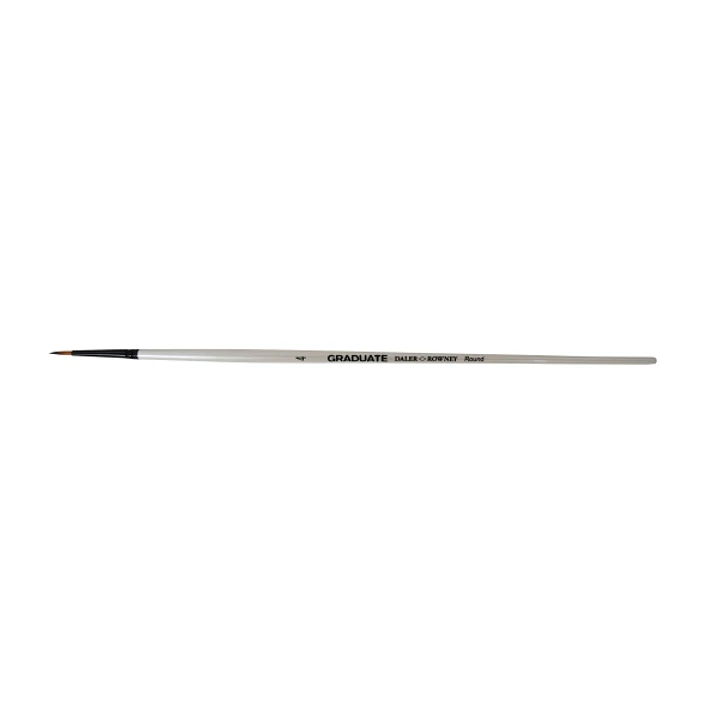 Daler Rowney Graduate Pincel Multitecnica - Pelo Sintetico - Mango Largo - Redondo Nº 4 1