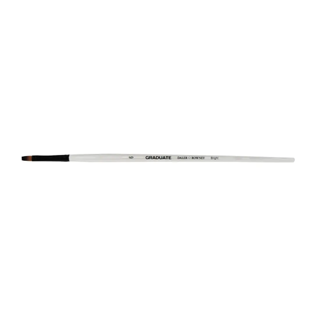 Daler Rowney Graduate Pincel Multitecnica - Pelo Sintetico - Mango Largo - Bright Nº6 1