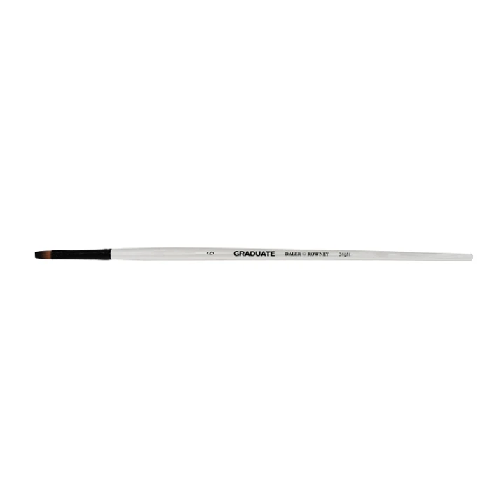 Daler Rowney Graduate Pincel Multitecnica - Pelo Sintetico - Mango Largo - Bright Nº6 1