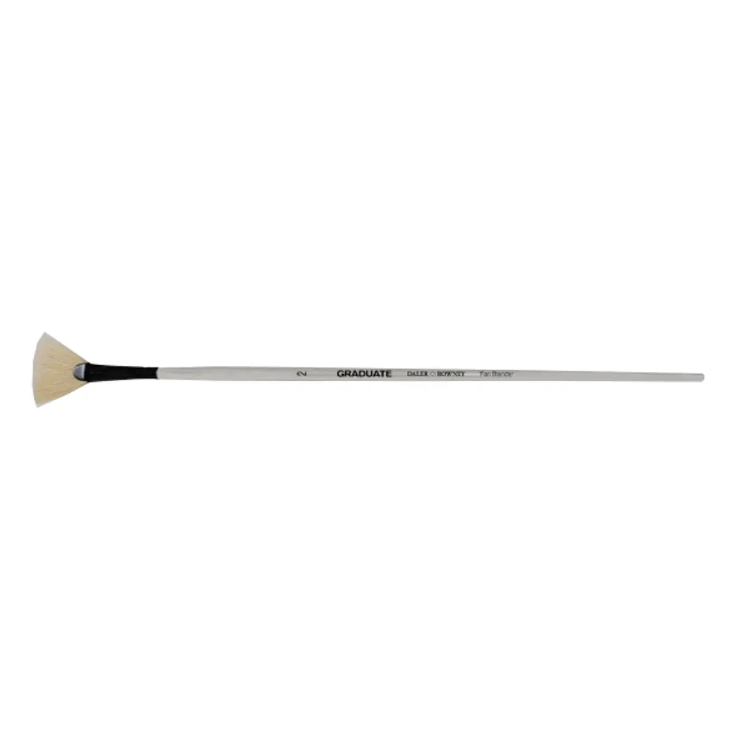 Daler Rowney Graduate Pincel para Oleo - Pelo de Cerda Natural - Mango Largo - Abanico - N°2 1