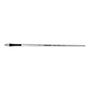 Daler Rowney Graduate Pincel para Oleo - Pelo de Cerda Natural - Mango Largo - Lengua de Gato - N°4