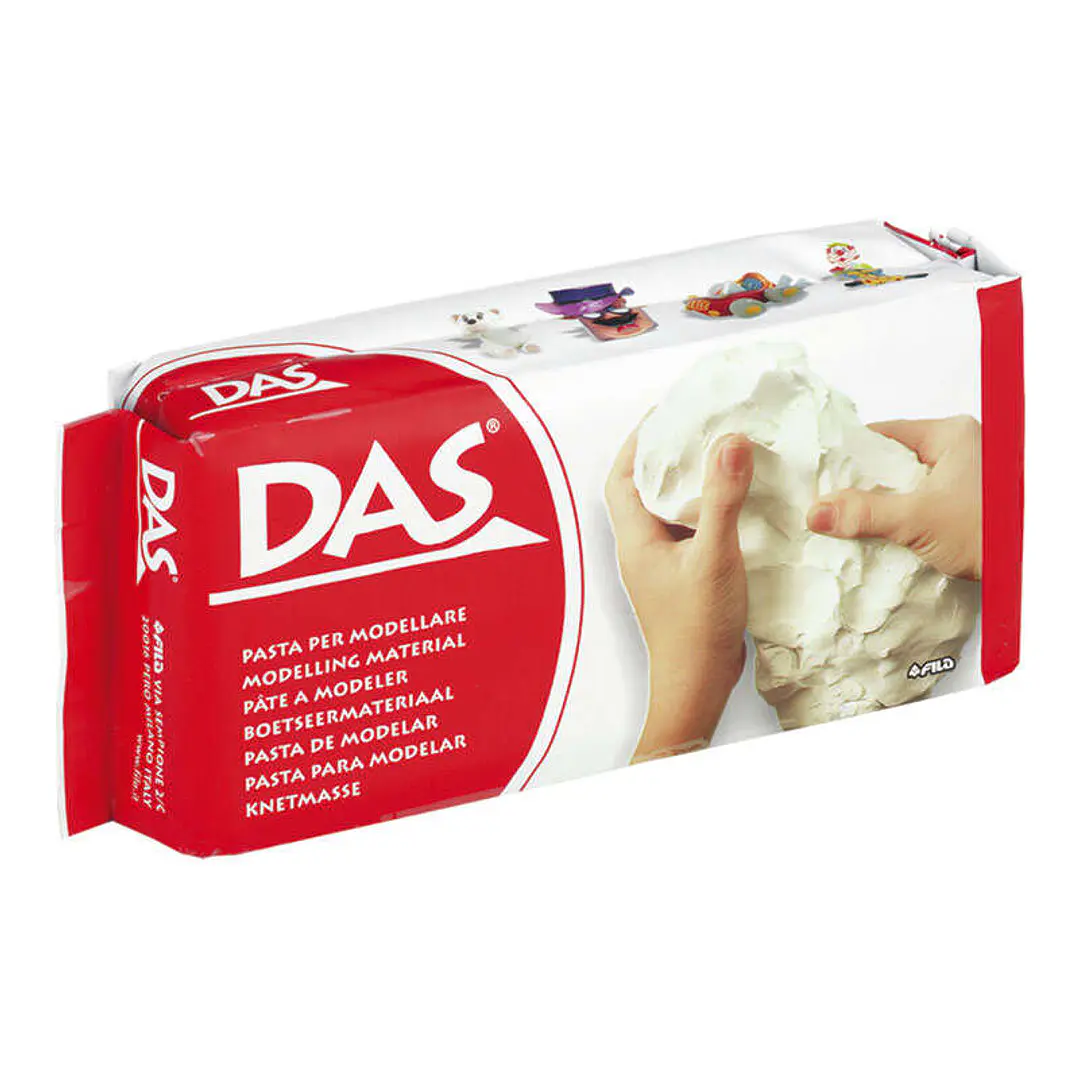 Das Pasta para Modelar 500gr - Facil de Trabajar - Seca al Aire - Color Blanco 1