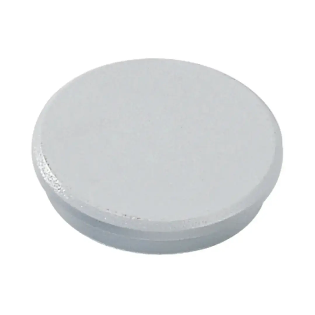 Dahle 95532 Pack de 10 Imanes para Pizarra Blanca - Diametro de 32mm - Color Gris 1