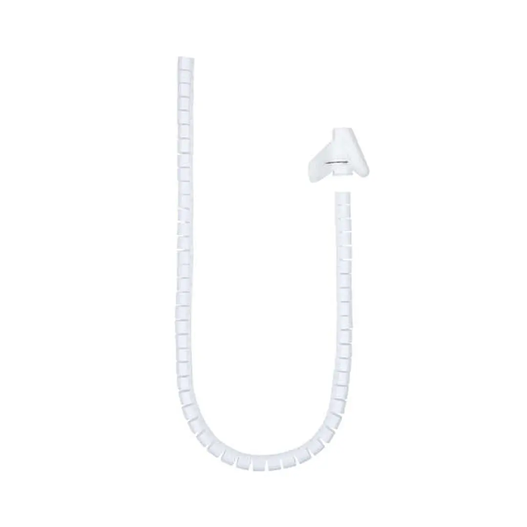 Nanocable Organizador de Cables Flexible 25mm - Longitud 1m - Color Blanco 1