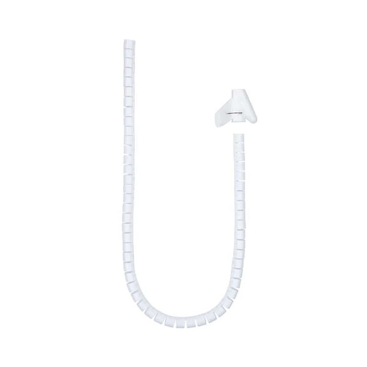 Nanocable Organizador de Cables Flexible 25mm - Longitud 1m - Color Blanco 1