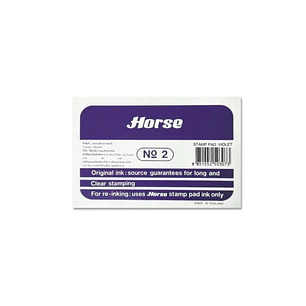 Horse Tampon Metalico Nº2 - Facil de Recargar - Resistente y Duradero - Color Violeta