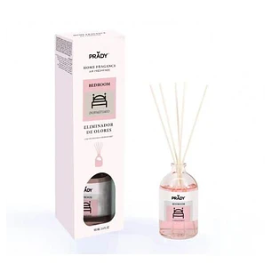 Prady Ambientador Mikado Neutralizador de Olores Para Dormitorio - Frasco de Cristal 100 ml y Varitas Difusoras