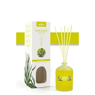 Prady Ambientador Mikado Citronela - Frasco de Cristal 100 ml y Varitas Difusoras