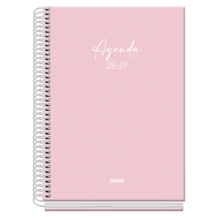 Dohe Basic Serenity Agenda Escolar 26/27 - Formato A5 - Semana Vista - Papel Offset Ahuesado 70g - Cubierta de Carton Plastificado - Espiral Metalica  1
