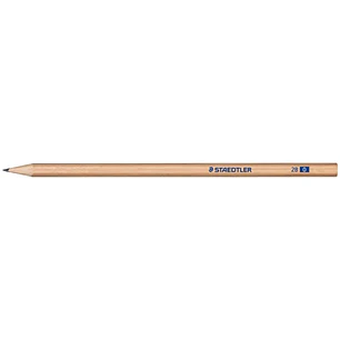 Staedtler Noris Natural 130 Lapiz de Grafito Hexagonal 2B - Madera Certificada FSC - Cuerpo de Color Madera Natural