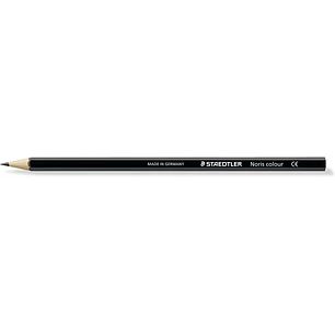 Staedtler Noris Colour 185 Lapiz Hexagonal de Color - Resistencia a la Rotura - Material Wopex - Color Negro