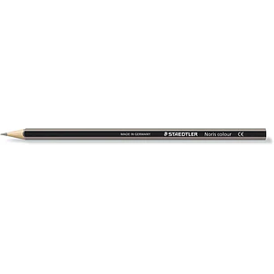 Staedtler Noris Colour 185 Lapiz Hexagonal de Color - Resistencia a la Rotura - Material Wopex - Color Gris Claro
