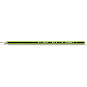 Staedtler Noris Colour 185 Lapiz Hexagonal de Color - Resistencia a la Rotura - Material Wopex - Color Verde Claro