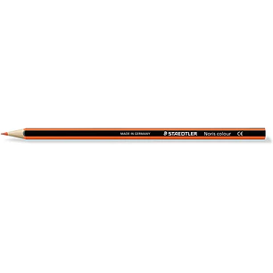 Staedtler Noris Colour 185 Lapiz Hexagonal de Color - Resistencia a la Rotura - Material Wopex - Color Naranja