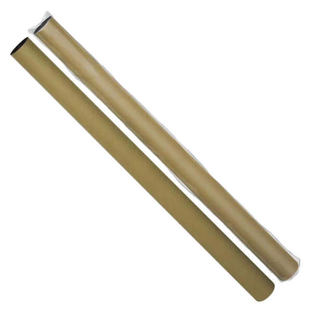 Dohe Tubos de Carton Montados -  100x20mm - Tapas de Plastico - Retractilados Individualmente 1