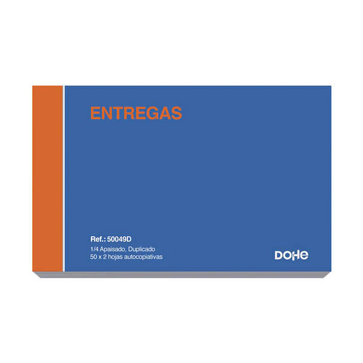 Dohe Talonario de Entregas - Cuarto Apaisado - 50x2 Hojas Autocopiativas - Duplicado 1