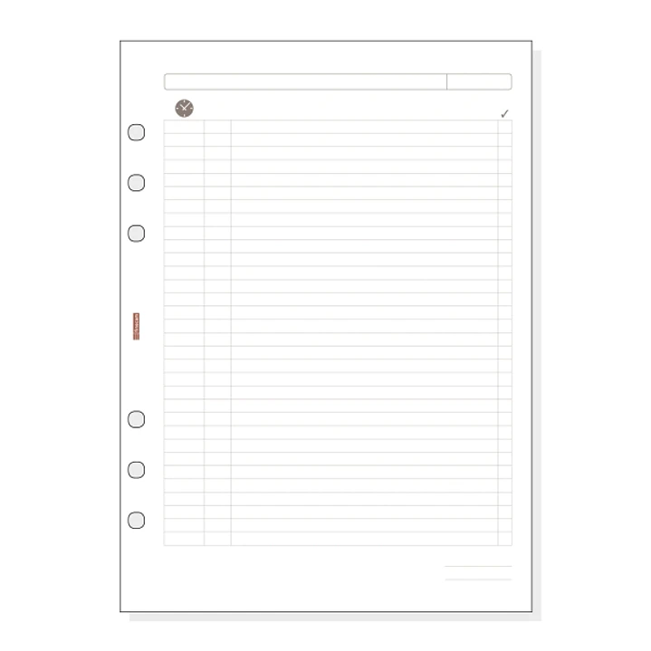Finocam R1002 Planficador de Recambio para Agendas Open - Formato 1000 - 155x5x215mm - Color Blanco 1