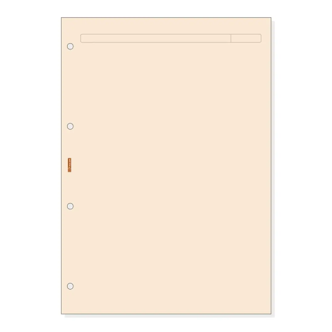 Finocam R4043 Recambio para Agendas Open - Formato A4 - 210x5x297mm - Color Crema 1