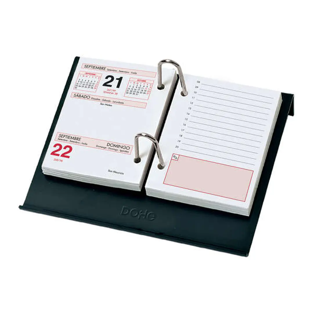 Dohe Portacalendario de Mesa - Para Bloque Bufete - Fabricado en Plastico - Color Negro 1