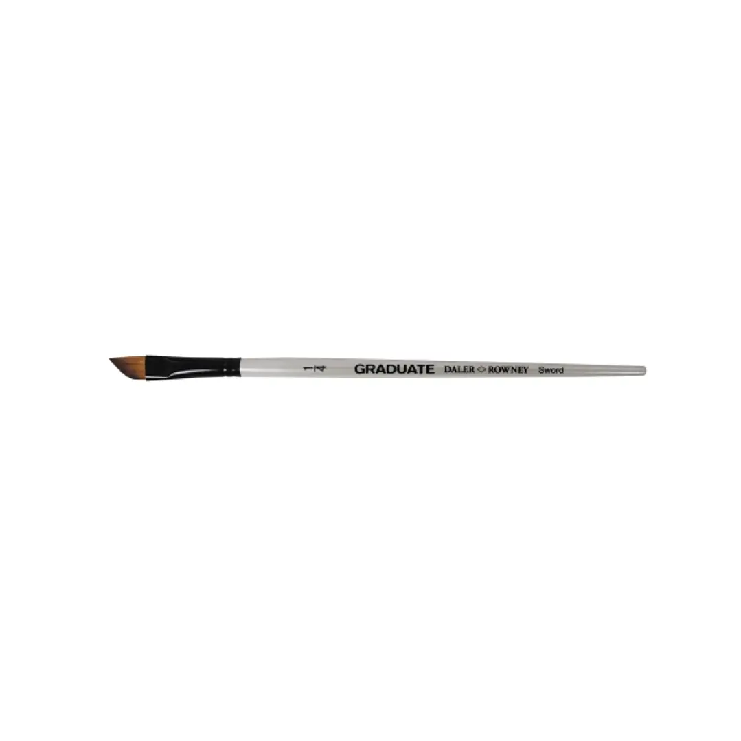 Daler Rowney Graduate Pincel Multitecnica - Pelo Sintetico - Mango Corto - Corte Espada 1/4