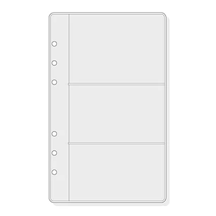 Finocam R566 Pack de 6 Fundas Portatarjetas para Agendas Open - Formato 500 - 120x2x182mm - PVC - Color Gris Claro