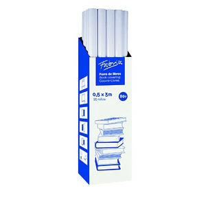 Fabrisa Rollo de Forro para Libros 80µ 0.5x3m - Polipropileno - Alta Resistencia a Arañazos y Marcas