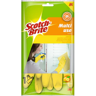 Scotch-Brite Guantes Multiuso - Medianos - 1 Par - Color Amarillo