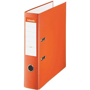 Esselte Archivador de Palanca - Formato Folio - Lomo 75mm - Capacidad para 500 Hojas - Color Naranja