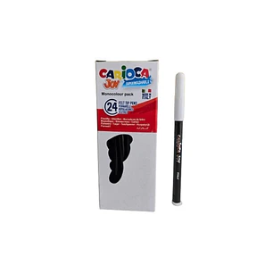 Carioca Joy Rotulador Monocolor - Cuerpo Redondo - Tinta Superlavable - Punta Fina 2.8mm Bloqueada - Tapa Ventilada - Color Negro