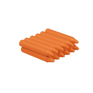 Jovi Estuche de 12 Ceras - No Manchan - No Huelen - Resistentes - Deslizan Bien - Faciles de Afilar - Desarrollan Motricidad Fina - Color Naranja