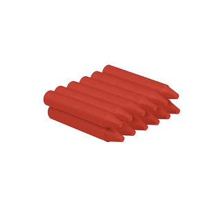 Jovi Estuche de 12 Ceras - No Manchan - No Huelen - Resistentes - Deslizan Bien - Faciles de Afilar - Desarrollan Motricidad Fina - Color Rojo
