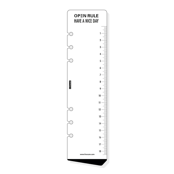 Finocam R1059 Regla para Agendas Open - Formato 1000 - 57x224mm - Color Blanco 1