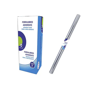 Bismark Forralibros Adherente PVC 5mx45cm - Forro de Plastico Adherente - Transparente